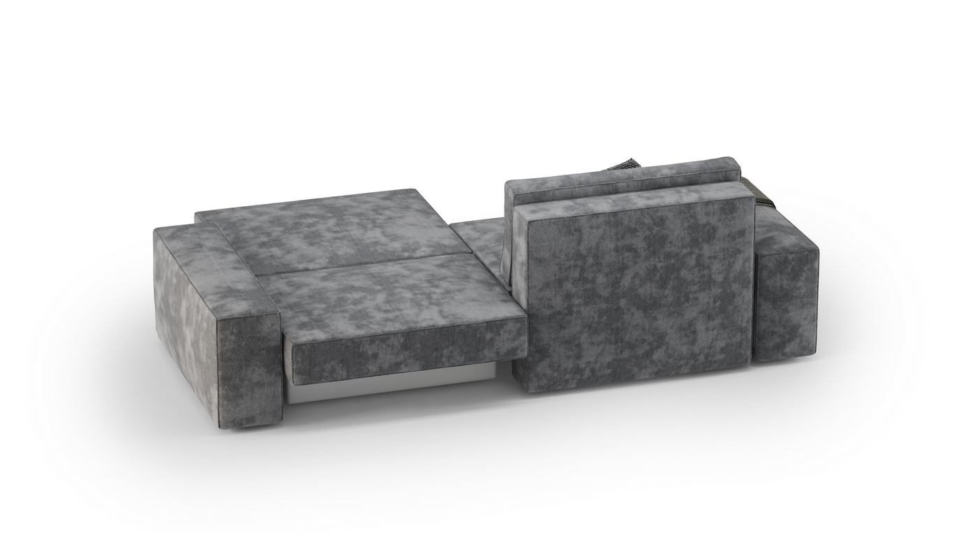 Диван модульный двухместный PLUSH_GRAPHITE