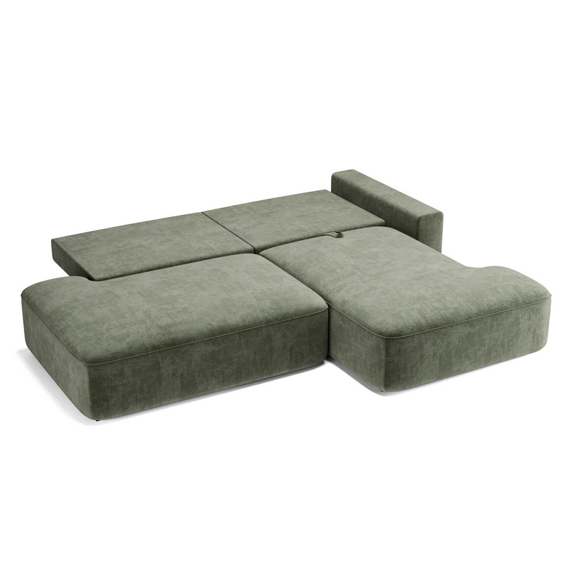 Комо двухмодульный угловой удлиненный sharli 6 Green Grass